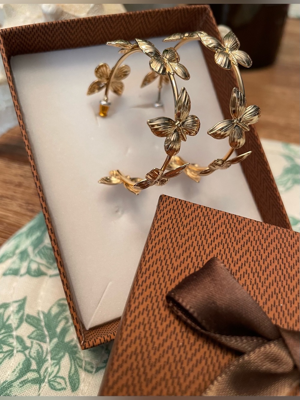 Butterfly Hoop Earrings - Women Jewelry